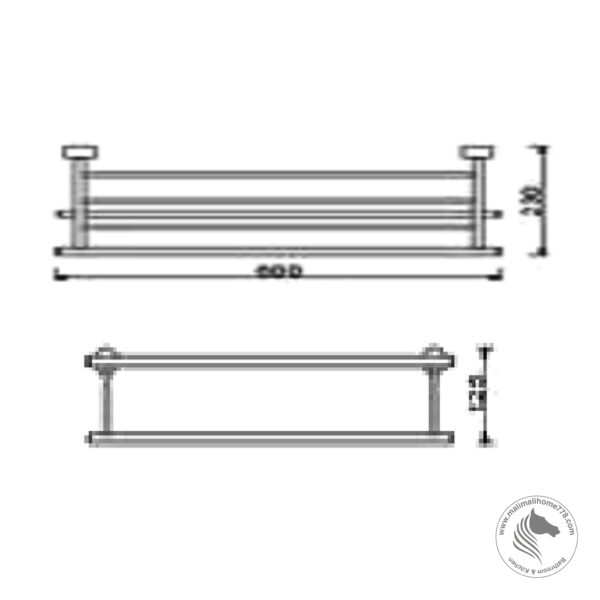 ABAGNO AR-2662 Towel Rack - Image 2