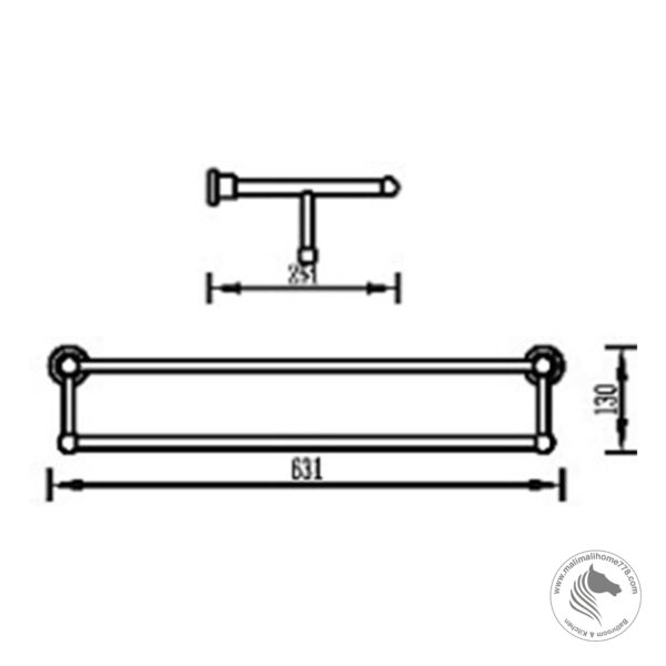 ABAGNO AR-3862 Towel Rack - Image 2