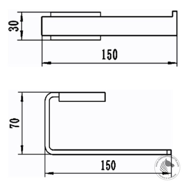 ABAGNO AR-8186-MB Toilet Paper Holder - Image 2