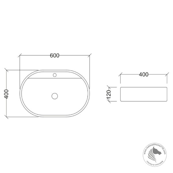 ABAGNO ANZIO Above Counter Wash Basin - Image 4