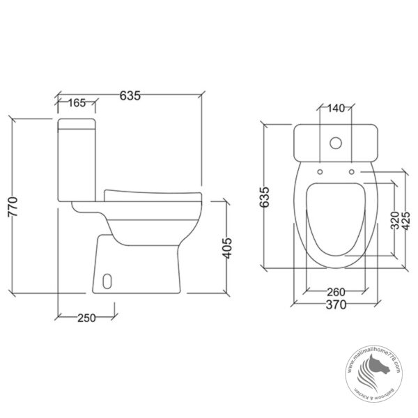 ABAGNO EMILIA Close Couple Washdown Water Closet - Image 4