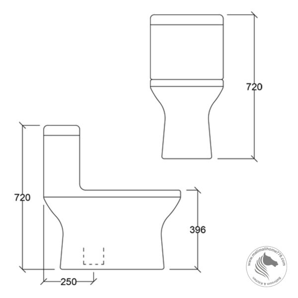 ESTILLO FLORENCE One Piece Washdown Water Closet - Image 4