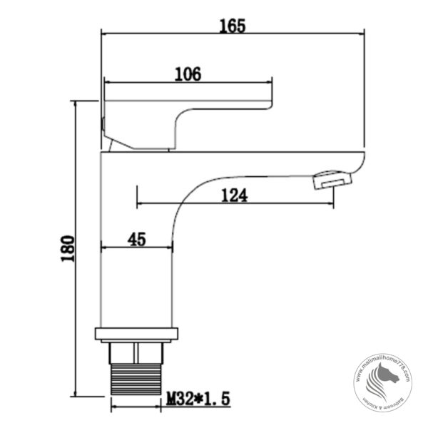 ABAGNO SSM-075-CR Single Lever Basin Mixer - Image 2