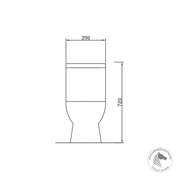 ESTILLO VENETTO One Piece Washdown Water Closet - Image 5