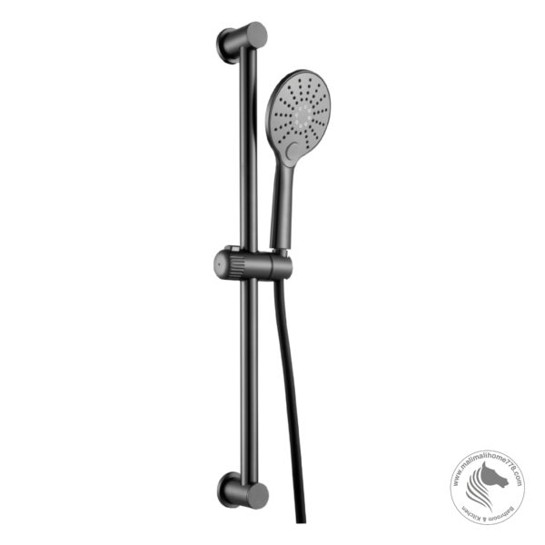 ABAGNO AR-HE-682-BN 3-Jets Shower Set [Black Nickel]