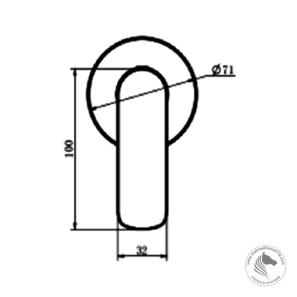 ABAGNO SJC-002-CR Single Lever Concealed Stop Valve [1/2"] - Image 3