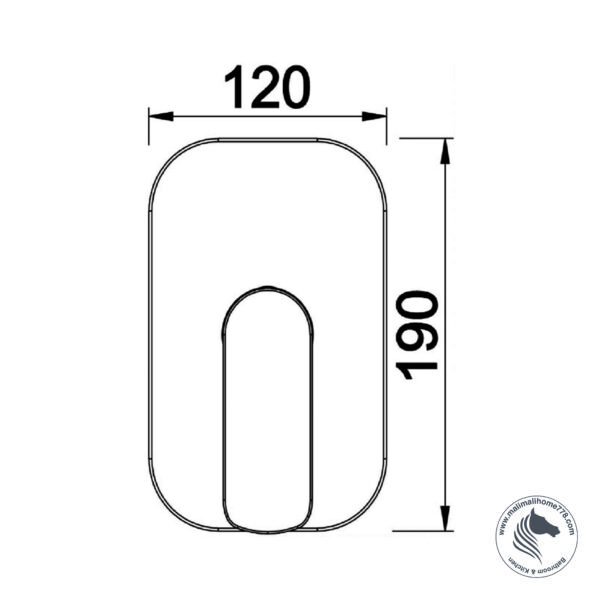 ABAGNO SJM-010-CR Single Lever Concealed Shower Mixer - Image 2