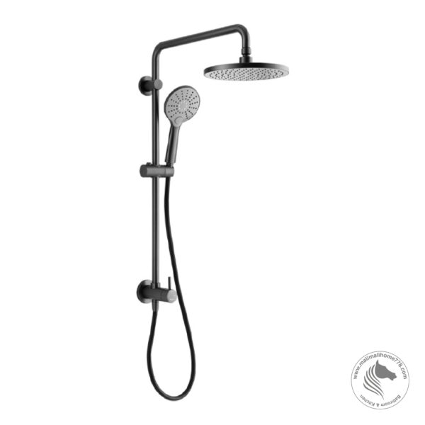 ABAGNO SPW-987-682G-BN Top-Inlet Exposed Shower Column [Black Nickel]