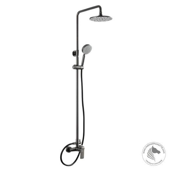 ABAGNO SS-SM-969-852-BN Exposed Shower Column With Shower Mixer [Black Nickel]