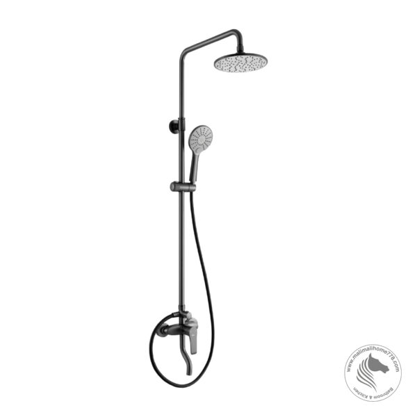 ABAGNO SV-BM-969-682-BN Exposed Shower Column With Bath Mixer [Black Nickel]