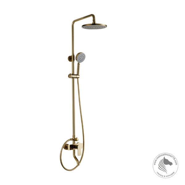 ABAGNO TA-BM-987-852-ZG Exposed Shower Column With Bath Mixer [Zirconium Gold]