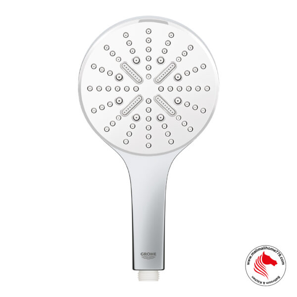 GROHE G-26544LS0 RAINSHOWER SMARTACTIVE 130 Hand Shower 3 Sprays [Moon White] - Image 2