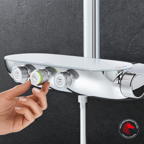 GROHE G-26250000 RAINSHOWER SYSTEM SMARTCONTROL DUO 360 Shower System With Thermostat For Wall Mounting - Image 3