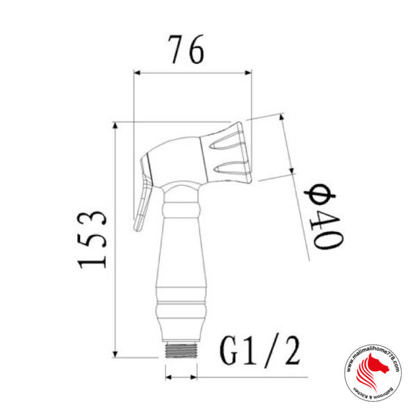 ABAGNO AR-160BS Hand Held Bidet Set - Image 2