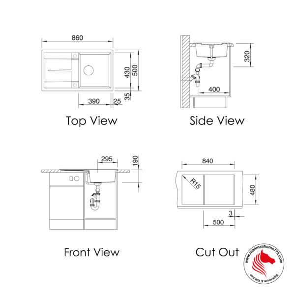 BLANCO METRA 5S Silgranite Sink [Top Mount/Undermount] - Image 5