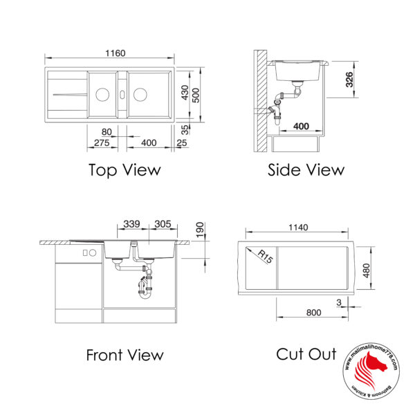 BLANCO METRA 8S Silgranite Sink [Top Mount/Undermount] - Image 3