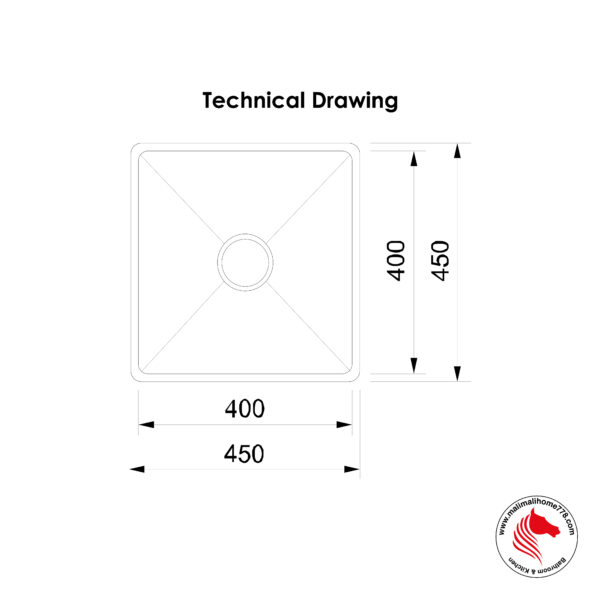 SMITH SUM-454523-N Grade 304 Stainless Steel Undermount Kitchen Sink With Nano Coating - Image 5