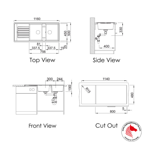 BLANCO ZIA 8S Silgranite Sink [Top Mount] - Image 4