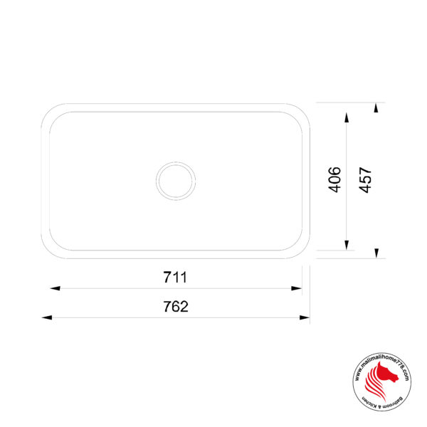 SMITH SOM-7645-N Grade 304 Stainless Steel Undermount Kitchen Sink - Image 2