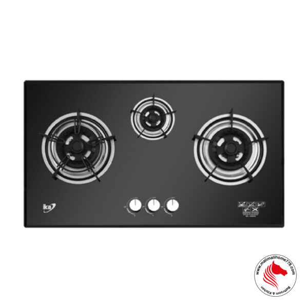 IKA-3BN/SV 3 Burner Gas Hob (5.0kW Heat L/R Output)