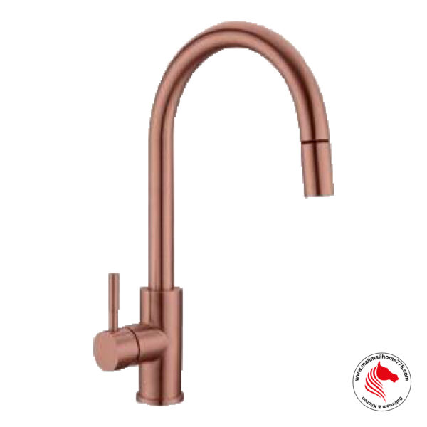 SMITH SFT-P202-RG Single Lever Kitchen Sink Mixer With Pull-out Sprayer [Rose Gold]