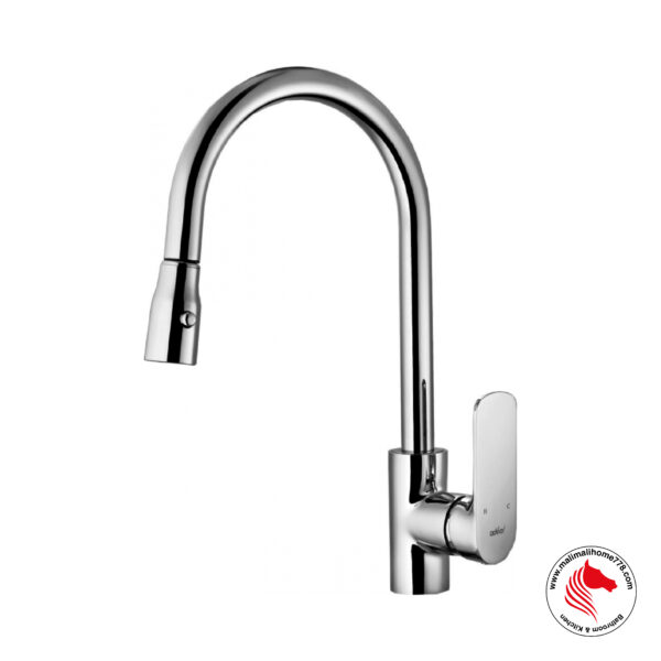 ABAGNO SJM-180JP-CR Single Lever Kitchen Sink Mixer With Pull-out Sprayer [Chrome Plated]