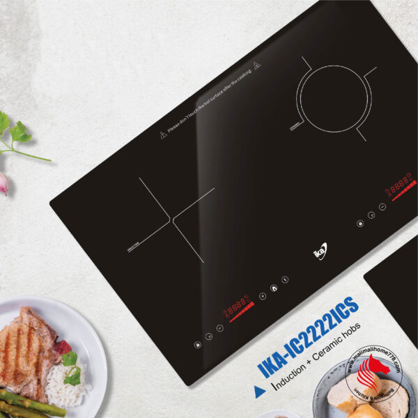 IKA-IC2222ICS 3100W Induction + Ceramic Electric Hob - Image 2