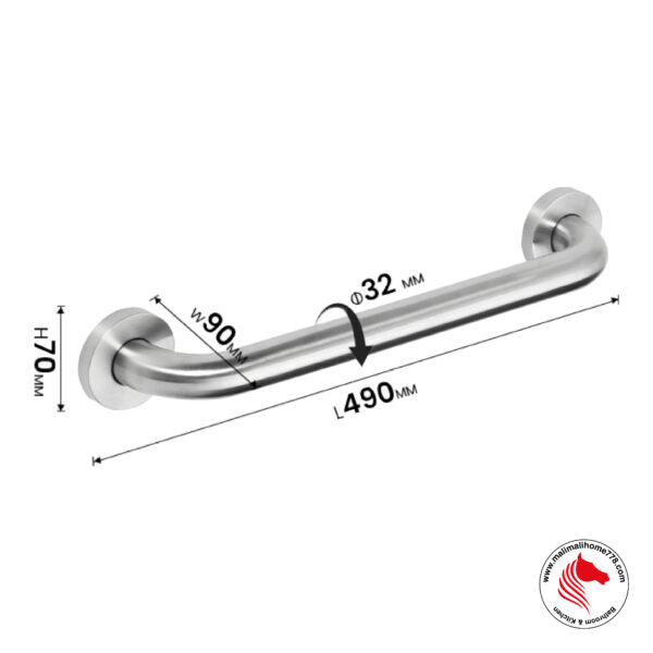 TAPI TAP-3218B Bathroom Stainless Steel Safety Grab Bar - Image 2