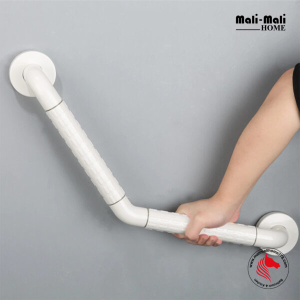 TAPI TAP-LB3535 V Shape ABS White Bathroom Safety Grab Bar - Image 2