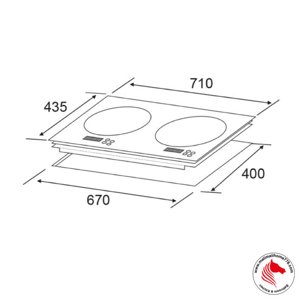 IKA-2222-G 4400W Induction + Ceramic Electric Hob - Image 2