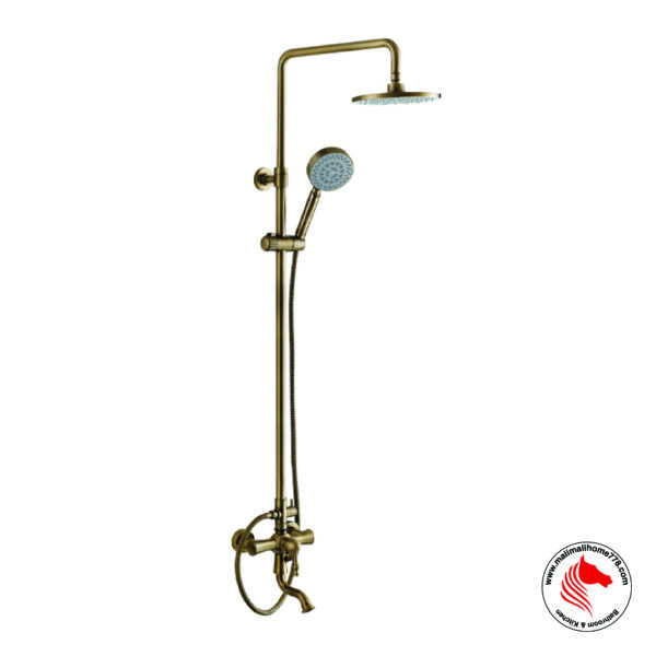 ABAGNO LP-BM-976-852-BR Exposed Shower Column with Bath Mixer [Brass Bronze]