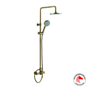 ABAGNO LP-SM-976-852-BR Exposed Shower Column with Shower Mixer [Brass Bronze]