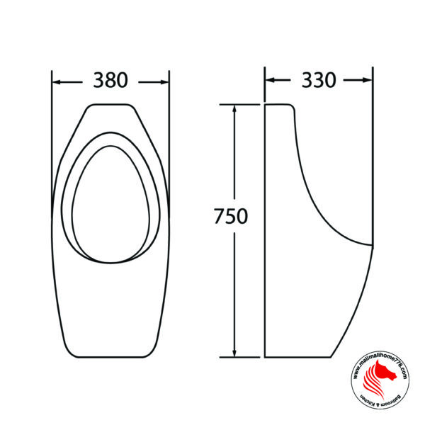 ABAGNO LUCA Wall Hung Urinal - Image 2