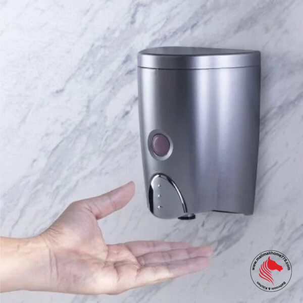 HOMEPLUZ DH-600-VP 580ml Classic Smart Wall Mounted Soap Dispenser [Dark Silver] - Image 7