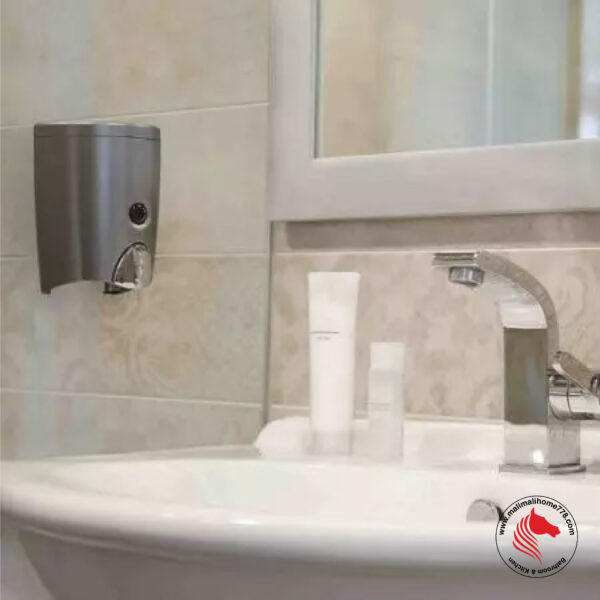 HOMEPLUZ DH-600-VP 580ml Classic Smart Wall Mounted Soap Dispenser [Dark Silver] - Image 8