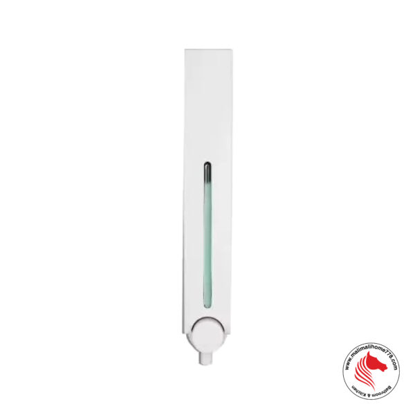 HOMEPLUZ DH-700-1W 500ml Square Wall Mounted Soap Dispenser [White] - Image 2