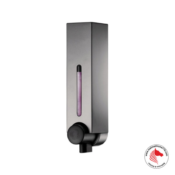 HOMEPLUZ DH-725-1VP 250ml Square Wall Mounted Soap Dispenser [Dark Silver]