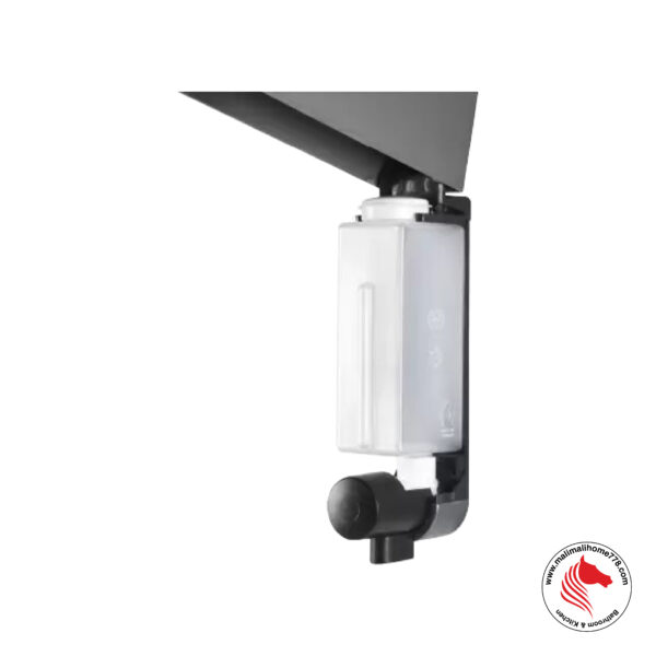 HOMEPLUZ DH-725-1VP 250ml Square Wall Mounted Soap Dispenser [Dark Silver] - Image 3