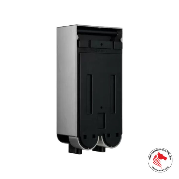 HOMEPLUZ DH-725-2VP 250ml Square Wall Mounted 2 Chamber Soap Dispenser [Dark Silver] - Image 2