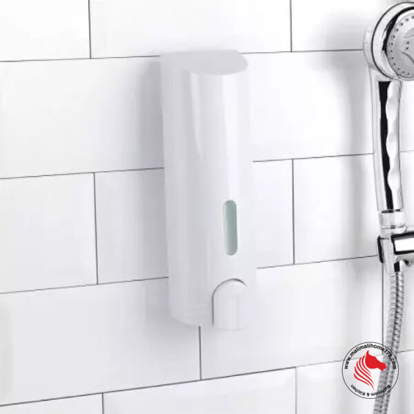 HOMEPLUZ DH-800-1W 380ml Wall Mounted Soap/Hand Sanitizer Dispenser [White] - Image 4