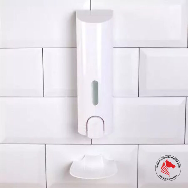 HOMEPLUZ DH-800-1W 380ml Wall Mounted Soap/Hand Sanitizer Dispenser [White] - Image 5