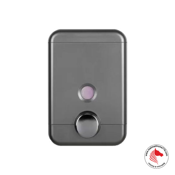 HOMEPLUZ DH-900-VP 750ml Cube Wall Mounted Soap Dispenser [Dark Silver] - Image 2