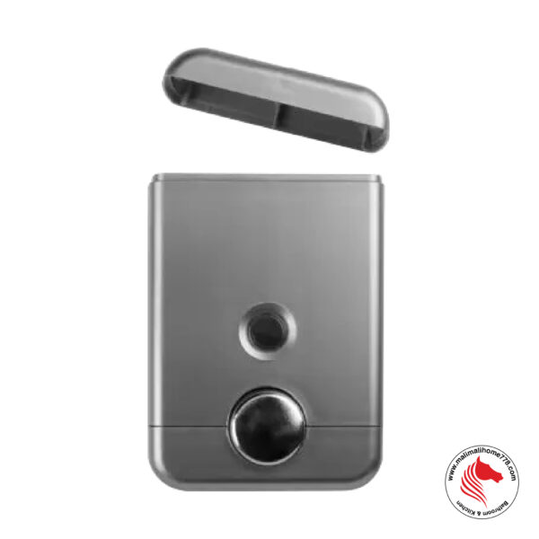 HOMEPLUZ DH-900-VP 750ml Cube Wall Mounted Soap Dispenser [Dark Silver] - Image 3