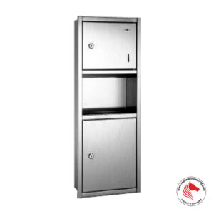 ATGET TD-8332S Paper Towel Dispenser & Waste Receptacle