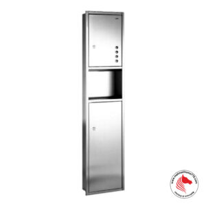 ATGET TD-8334S Paper Towel Dispenser & Waste Receptacle