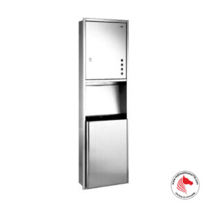 ATGET TD-8336S Paper Towel Dispenser & Waste Receptacle
